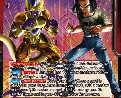 Golden Frieza & Android 17, Determined Tag Team (BT16-003) [Realm of the Gods] Online Hot Sale