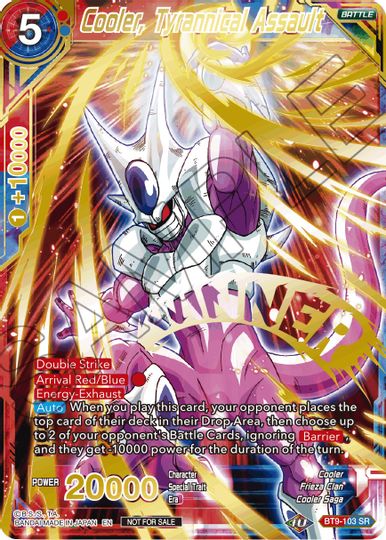 Cooler, Tyrannical Assault (Alternate Art Set 2021 Vol. 2) (BT9-103) [Tournament Promotion Cards] Fashion