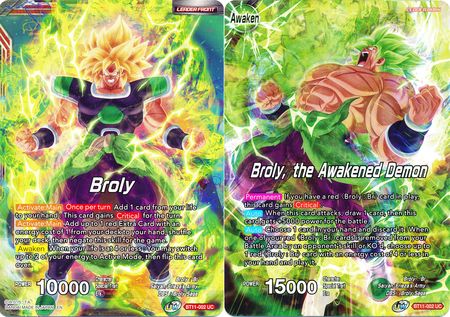 Broly    Broly, the Awakened Demon (BT11-002) [Vermilion Bloodline 2nd Edition] Sale