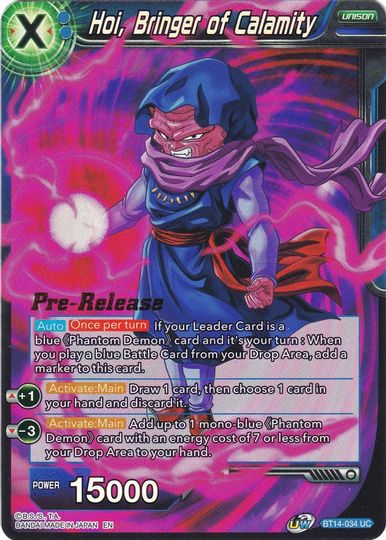 Hoi, Bringer of Calamity (BT14-034) [Cross Spirits Prerelease Promos] Sale