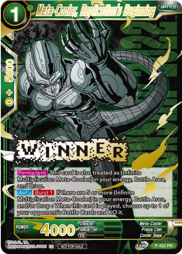 Meta-Cooler, Replication s Beginning (Championship Pack 2022 Vol.2) (Winner Gold Stamped) (P-422) [Promotion Cards] Discount