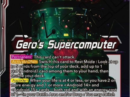 Gero s Supercomputer    Android 13, Terror s Inception (BT19-002) [Fighter s Ambition] For Sale