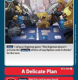 A Delicate Plan [BT3-097] (Revision Pack 2021) [Release Special Booster Promos] For Discount