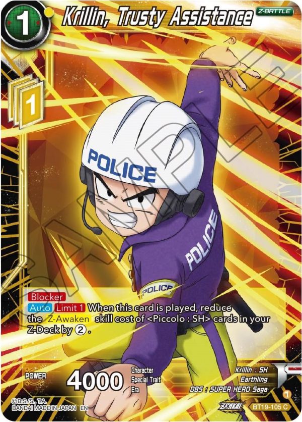 Krillin, Trusty Assistance (BT19-105) [Fighter s Ambition] Fashion