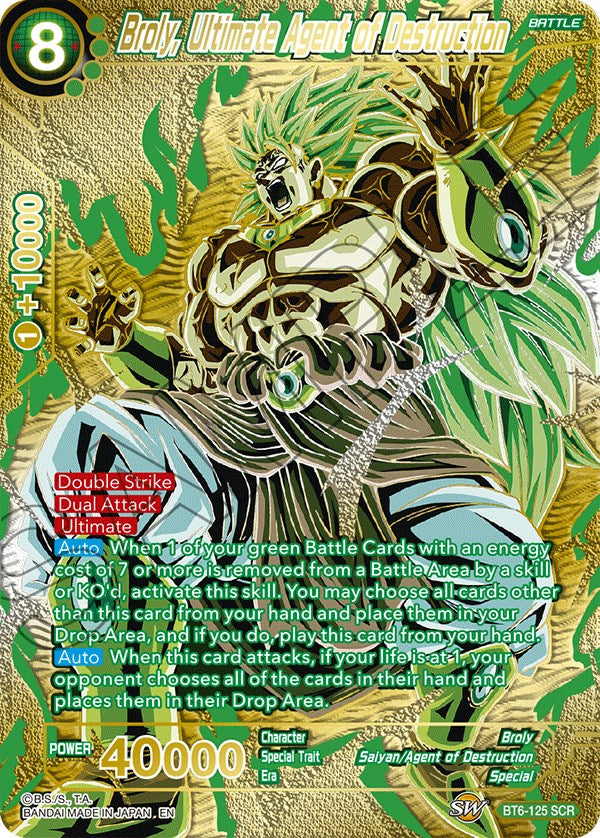 Broly, Ultimate Agent of Destruction (Premium Edition) (BT6-125) [5th Anniversary Set] Online Hot Sale