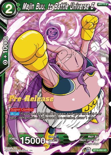 Majin Buu, to Battle Universe 6 (BT16-055) [Realm of the Gods Prerelease Promos] Online