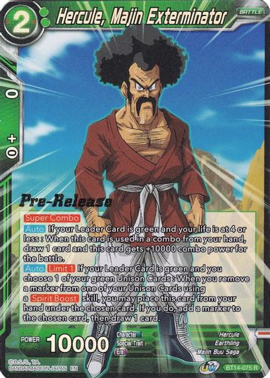 Hercule, Majin Exterminator (BT14-075) [Cross Spirits Prerelease Promos] Online Sale